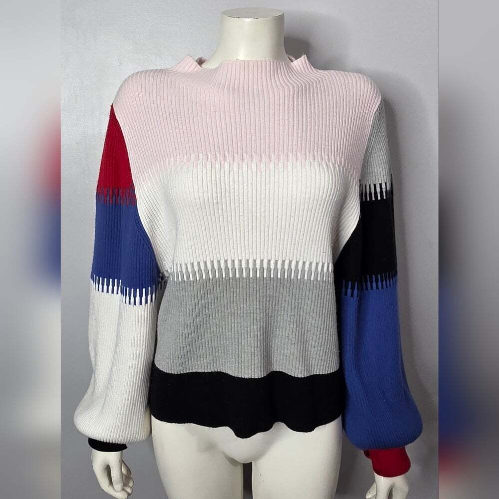 French Connection Multicolor Ribbed Sweater